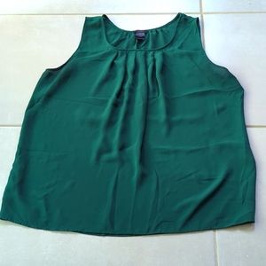 Green tank top blouse